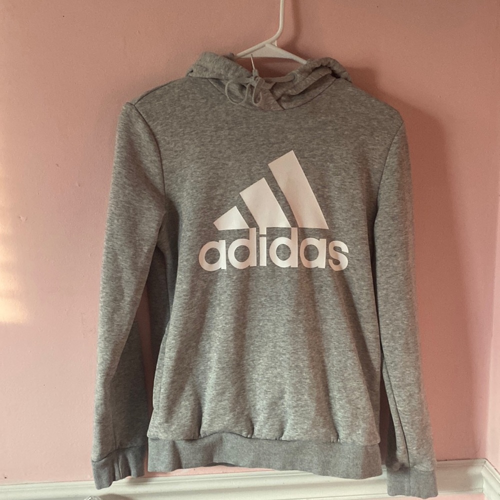Adidas Grey Fleece Hoodie